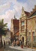 unknow artist European city landscape, street landsacpe, construction, frontstore, building and architecture. 285 oil painting picture wholesale